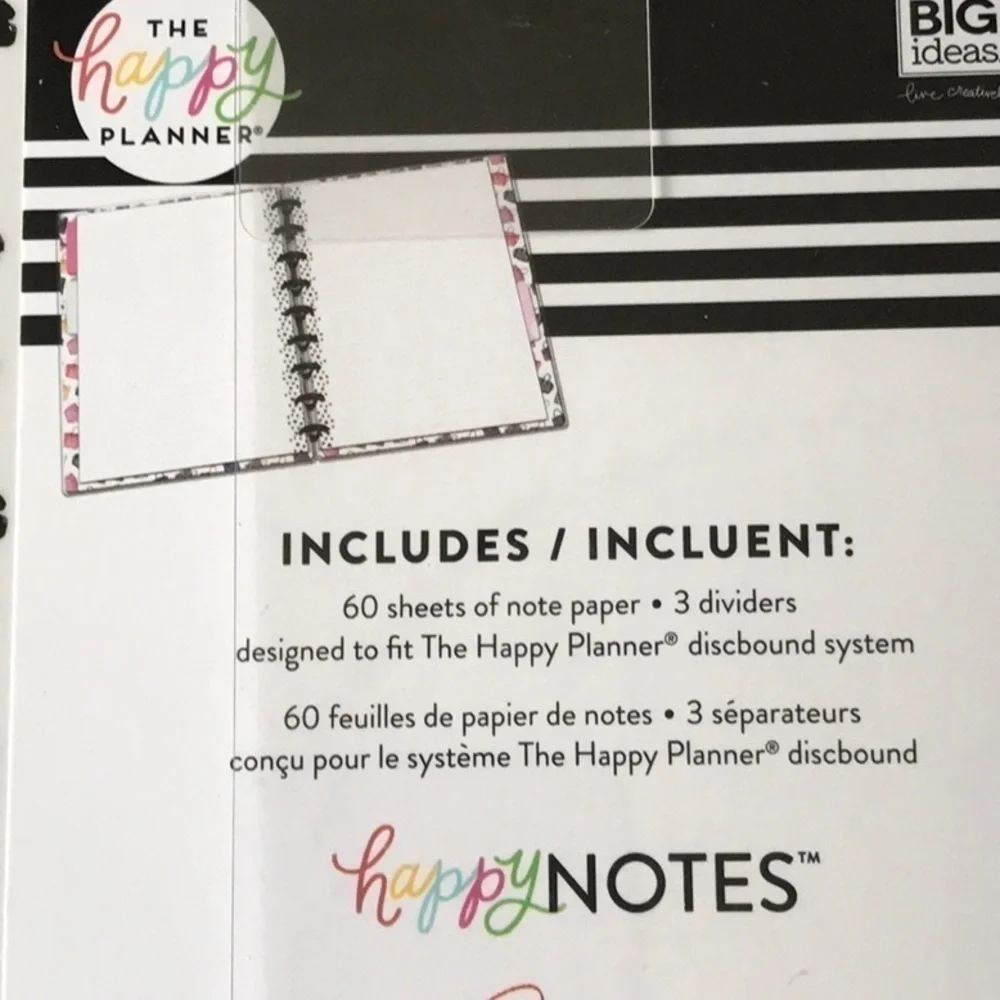 𝅺notebook by happy planner. New.